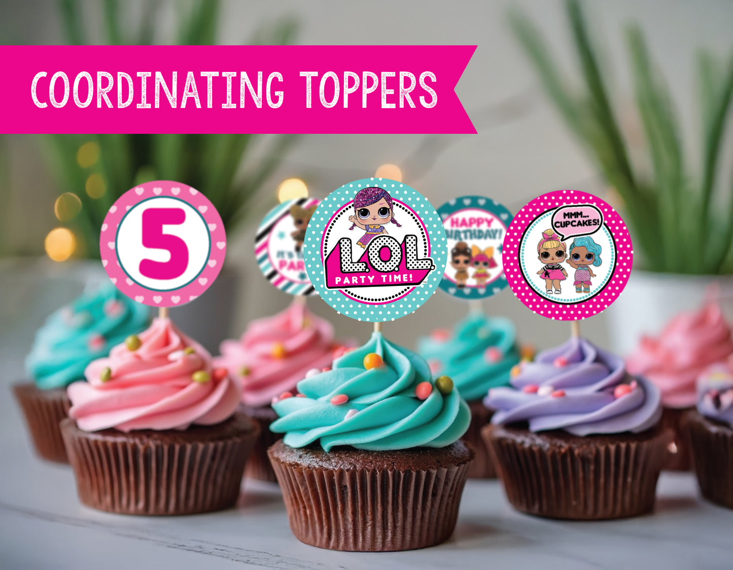 LOL DOLLS Birthday Party Digital or Printed Invitation with or without Photo!