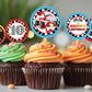 GO KART Race Car Cupcake Toppers! 2 Inch or 2.5 Inch! Digital OR Printed & Fully Assembled!