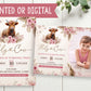 Highland Holy Cow Pink Boho Birthday Party Invitation with or without Photo - Printed or Digital!