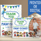 PAW PATROL Boy Digital or Printed Thank You Card with or without Photo!