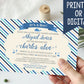 Whale of a Time Baby Shower Custom Invitation - Digital or Printed!