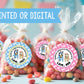 BLUEY Personalized Stickers for Gift Bags, Party Favors! Printed or Digital!