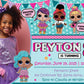 LOL DOLLS Birthday Party Digital or Printed Invitation with or without Photo!