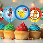 POKEMON Pikachu Party Cupcake Toppers! 2 Inch or 2.5 Inch! Digital OR Printed & Fully Assembled!