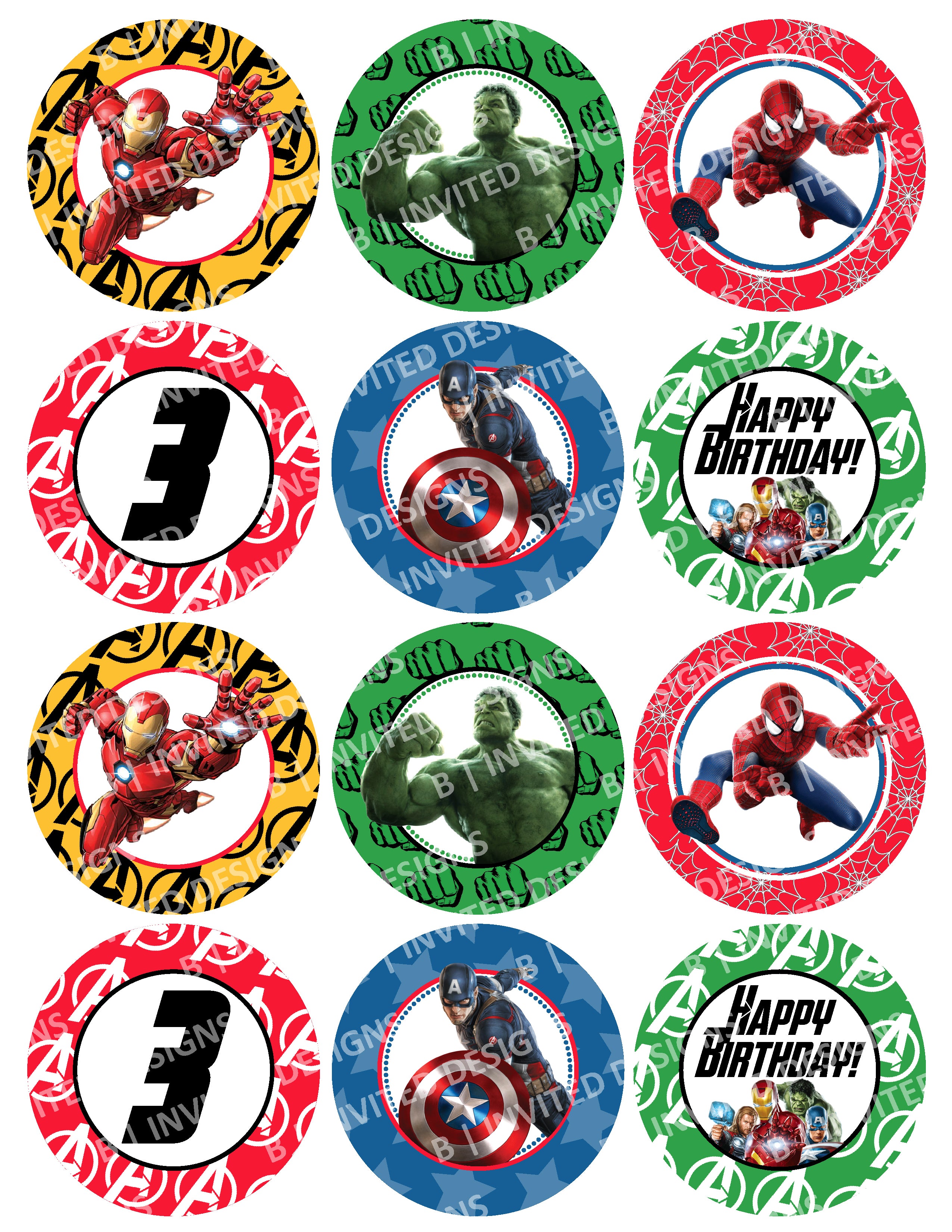 Cupcake Toppers BinvitedDesigns