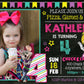 Girl or Boy CHUCK E CHEESE Invitation With Photo - Digital or Printed!
