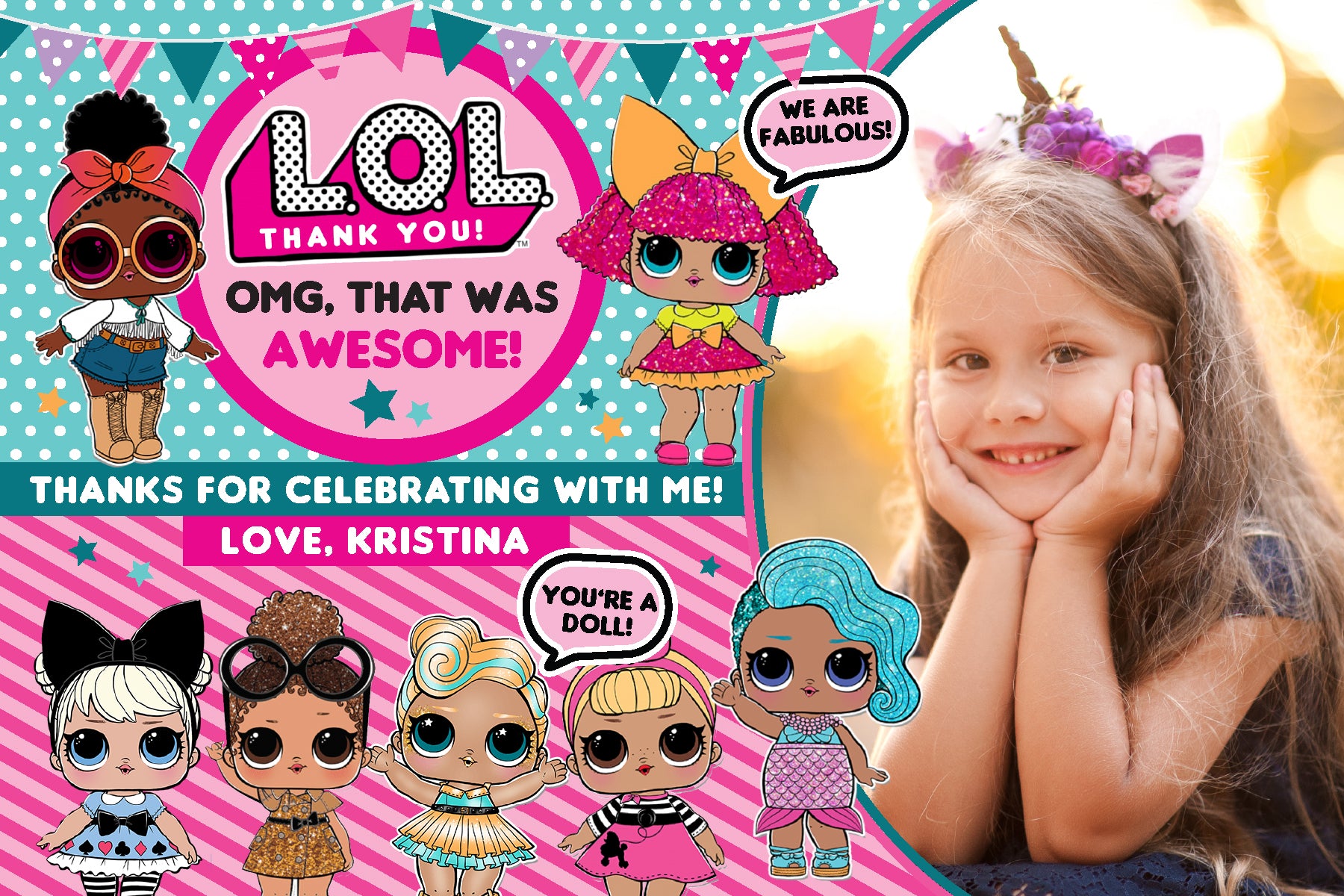 LOL Surprise Dolls Season 1 Set A or B Colorful Cupcake Toppers - Custom  Party Creations