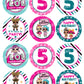 LOL DOLLS Awesome Cupcake Toppers! 2 Inch or 2.5 Inch! Digital OR Printed & Fully Assembled!