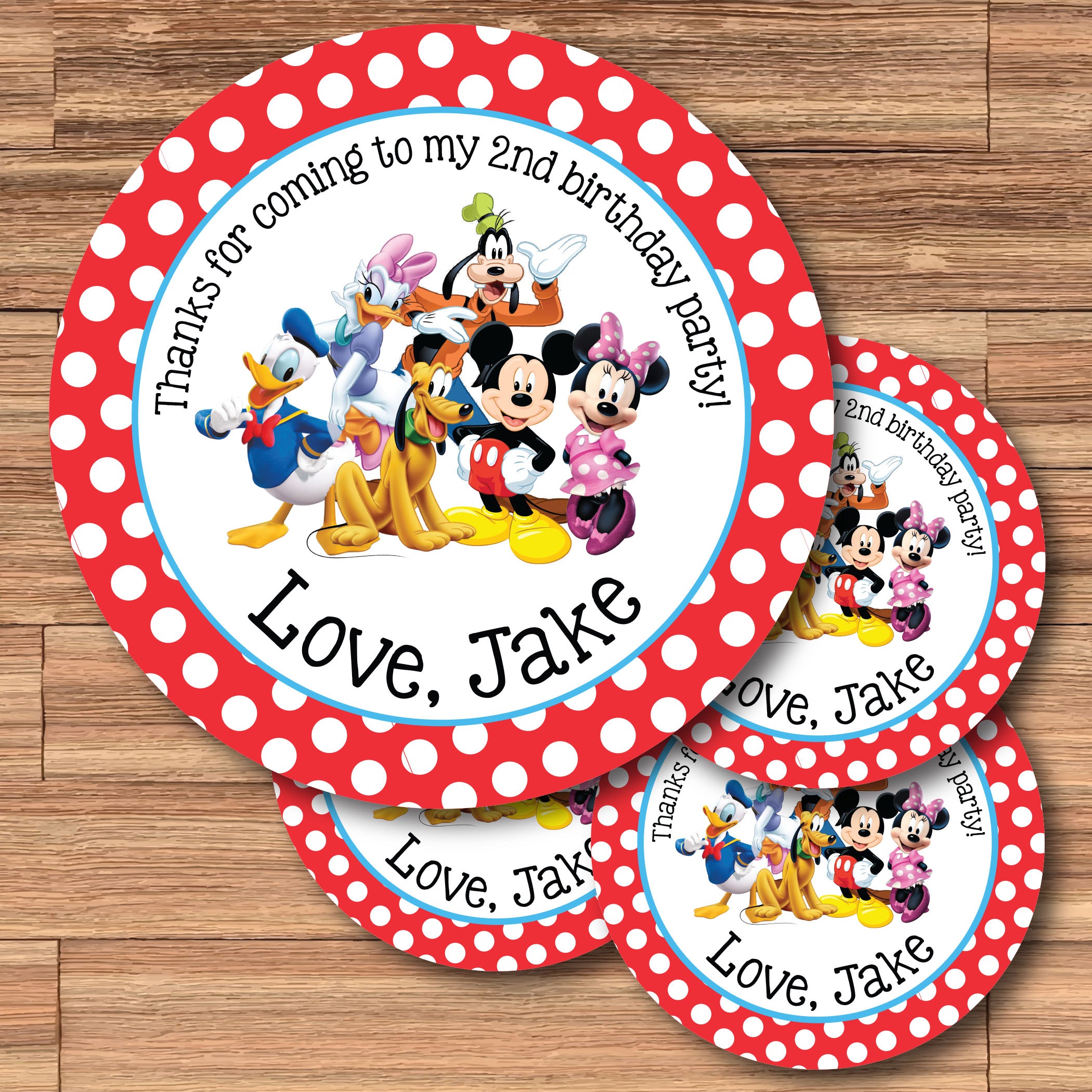 12 Disney Mickey & Minnie Mouse Birthday Party Favor Goody Candy Loot Gift  Bag | eBay
