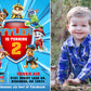 PAW PATROL Mighty Pups Birthday Party Invitation with or without Photo, Choose Color - Printed or Digital File!
