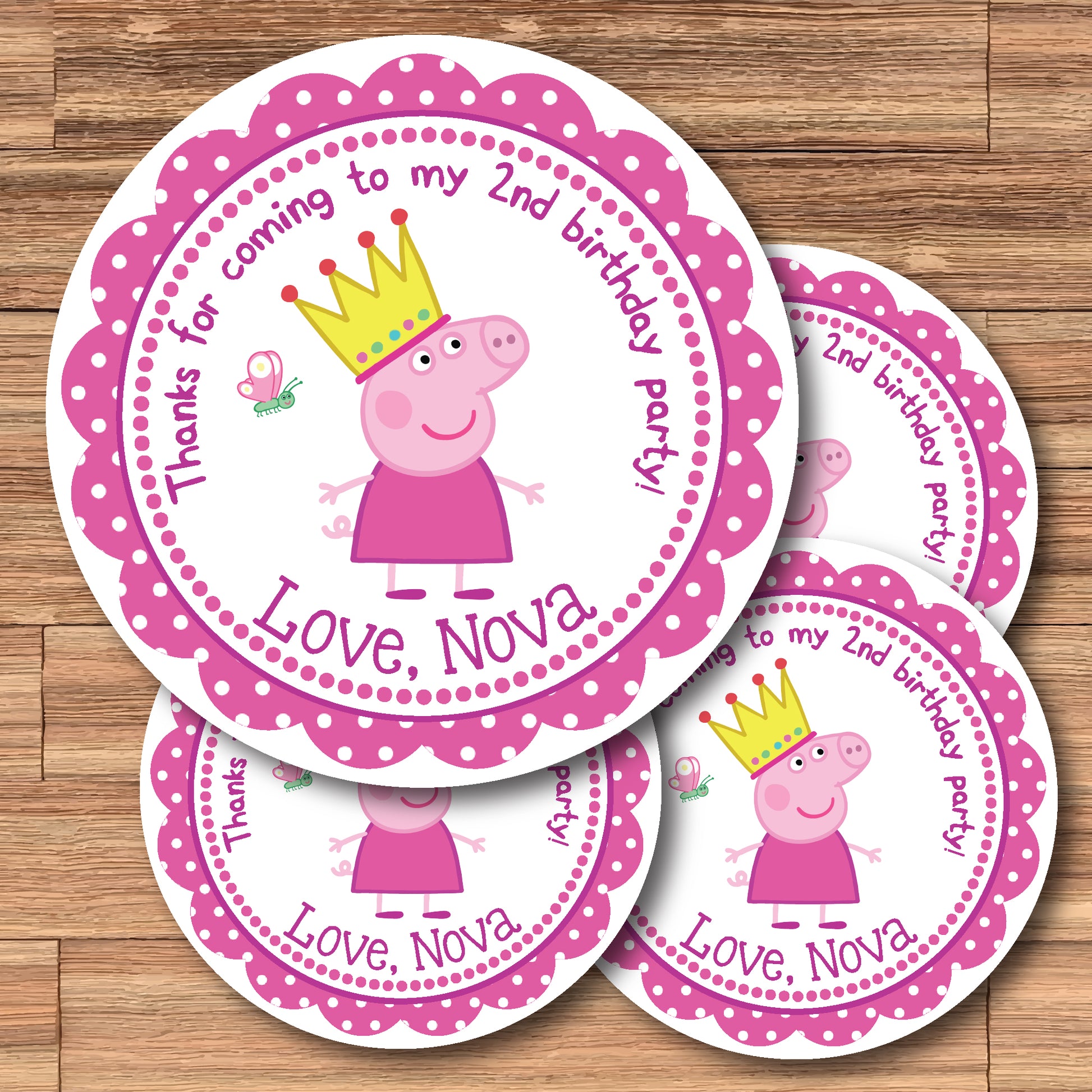 Peppa Pig Party Stickers 6 Sheets of Stickers Official licensed product  PeppaPig