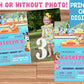 BLUEY Pool Party Birthday Invitation with or without Photo - Printed or Digital File!