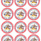 MICKEY MOUSE CLUBHOUSE Custom Red Polka-dot Stickers for Gift Bags, Party Favors! Printed or Digital!