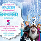 FROZEN Elsa and Anna Princess Birthday Party Invitation with Photo! Printed or Digital - 2 Choices!
