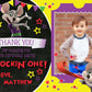 CHUCK E CHEESE Thank You Card With or Without Photo - Printed or Digital File!