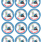 THOMAS THE TRAIN Personalized Stickers With Number for Gift Bags, Party Favors! Printed or Digital!