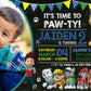PAW PATROL Boy Digital or Printed Chalkboard Birthday Party Invitation with or without Photo!